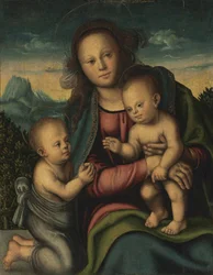 Virgen y el Niño con el pequeño Juan el Bautista